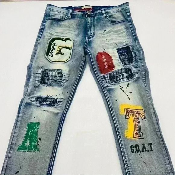 Public Supply Other - Public Supply Graphic Distressed Jeans 32x32”. GOAT GRAPHIC